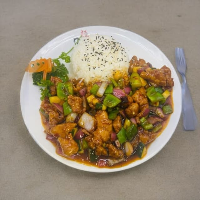 Black Pepper Chicken (CATER).